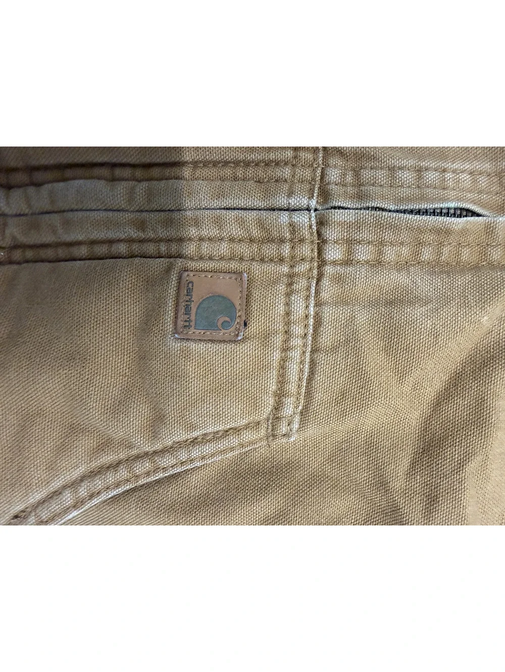 Carhartt Toddler Hooded Work Jacket 3T Brown Quilted Lined